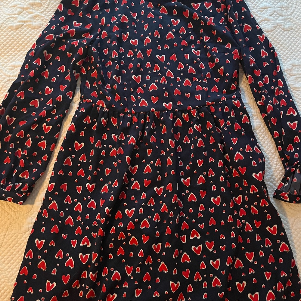 POPSUGAR Red and Black Bishop Sleeve Dress for Night Out